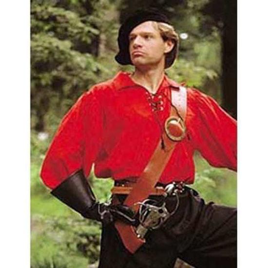 Medieval Left Handed European Baldric - Brown Sword Holder Men's Costume - Medieval Replicas