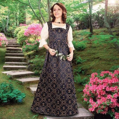 Renaissance Medieval Fleur de Lis Overdress | fleur de lis origins