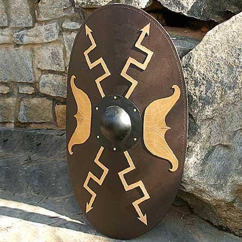 Wooden Oval Roman Shield - Medieval Replicas