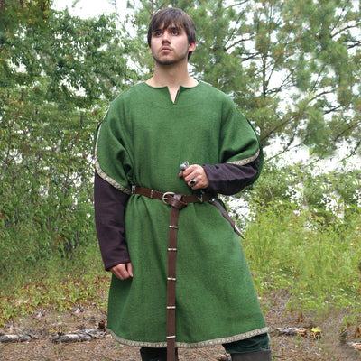 Huntingdon Green Over Tunic with Hood