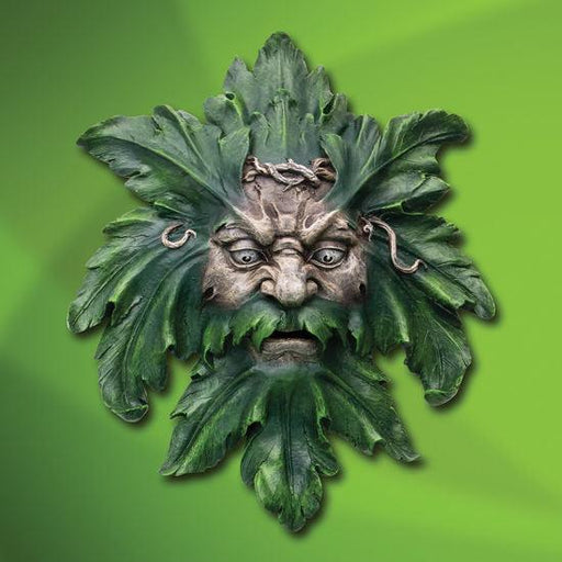 Green Man Sculptural Wall Plaque - Medieval Replicas