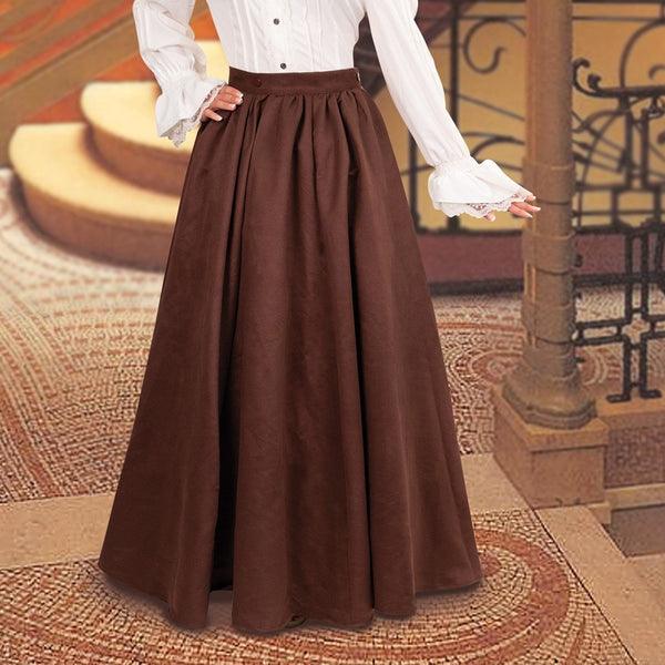 Medieval Chocolate Brown Long Skirt - Medieval Replicas