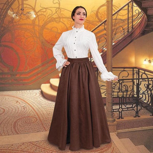 Medieval Chocolate Brown Long Skirt - Medieval Replicas