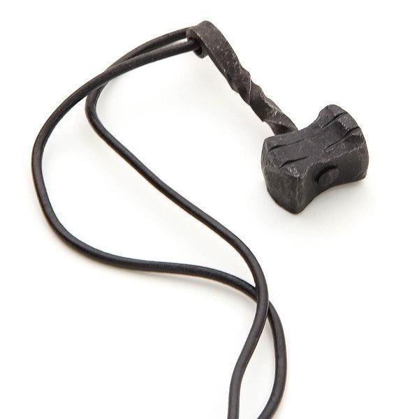 Medieval Hand-Forged Iron MJOLNIR Thor's Hammer Pendant - Medieval Replicas