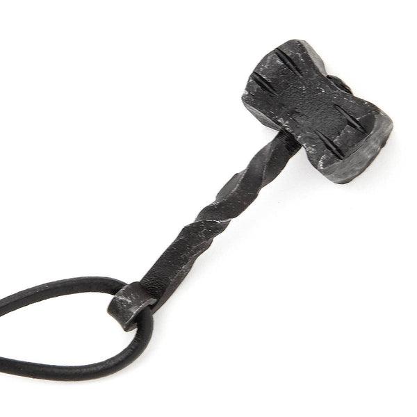 Medieval Hand-Forged Iron MJOLNIR Thor's Hammer Pendant - Medieval Replicas