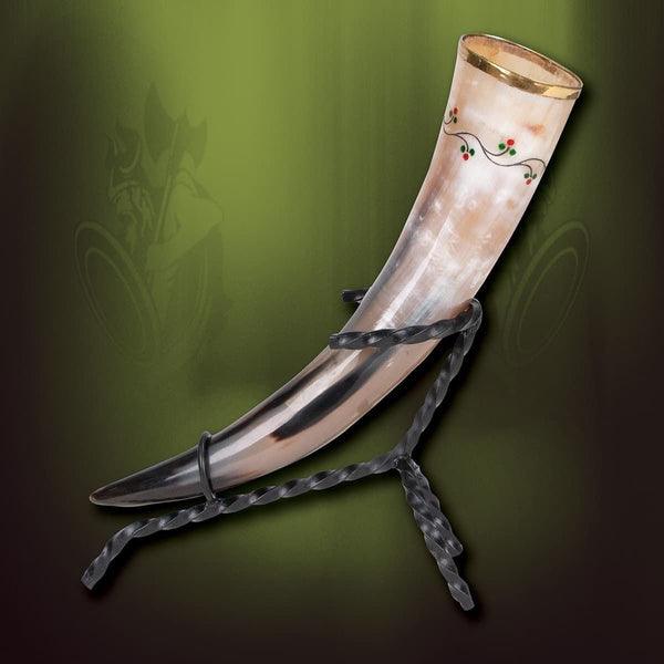 Viking Twisted Iron Drinking Horn Stand - Medieval Replicas