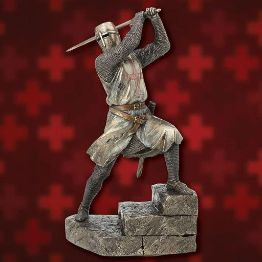 Templar Knight with Sword Statue - Medieval Replicas