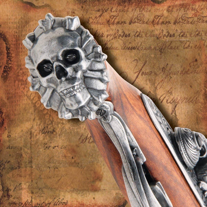 Death’s Head Flintlock Pistol - Medieval Replicas