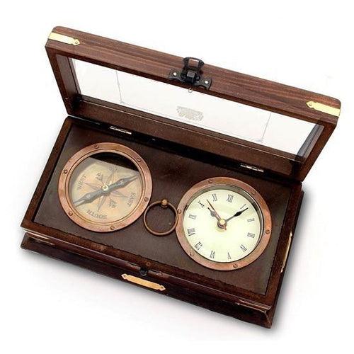 Her Majesty's Royal Navy Set w/ Clock and Compass - Medieval Replicas