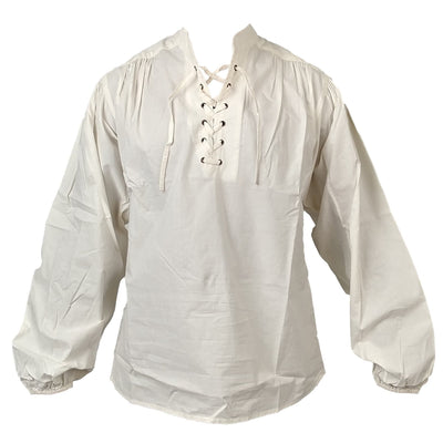 Medieval Pirate Privateer Cotton Shirt Men's Costume