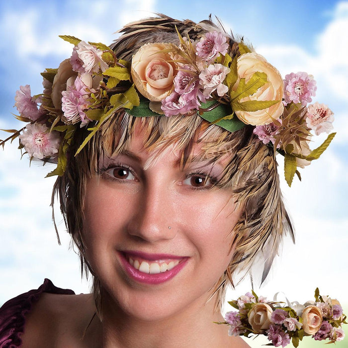 Medieval Rose Flower Crown - Medieval Replicas