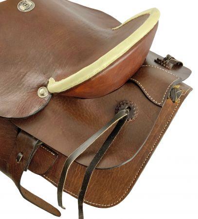 Circle S Roping Style Saddle With a Hard Leather Seat 15", 16", 17", 18" - Medieval Replicas