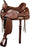 16", 17" Double T Pleasure Style Horse Saddle Features Basket Weave Tooling - Medieval Replicas