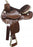 Fully tooled Double T pony Saddle features rawhide covered stirrups 10" 12" - Medieval Replicas