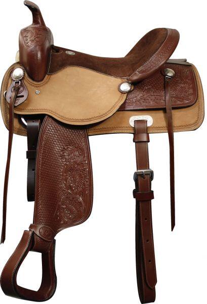 16", 17" Double T Pleasure Style Saddle features rough out fenders - Medieval Replicas