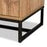 REID MODERN FINISHED WOOD AND BLACK METAL 3-DRAWER SIDEBOARD BUFFET - Medieval Replicas