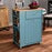 LIONA MODERN SKY BLUE FINISHED WOOD KITCHEN STORAGE CART - Medieval Replicas