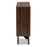 SENJA TWO-TONE WHITE AND WALNUT BROWN FINISHED WOOD 4-SHELF BOOKCASE - Medieval Replicas