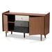 HALDEN MODERN MULTICOLOR WALNUT GRADIENT FINISHED WOOD 2-DOOR DINING ROOM SIDEBOARD BUFFET - Medieval Replicas