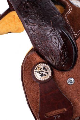 13" Buffalo Youth Barrel Style Horse Saddle.| riding saddle seat