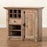 ALBERT MODERN BROWN FINISHED WOOD 1-DOOR DINING ROOM SIDEBOARD BUFFET - Medieval Replicas