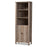 DEREK TRANSITIONAL NATURAL OAK FINISHED WOOD 2-DOOR BOOKCASE - Medieval Replicas