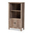 DEREK TRANSITIONAL NATURAL OAK FINISHED WOOD 3-TIER BOOKCASE - Medieval Replicas