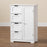 BAUER  WHITE FINISHED WOOD 4-DRAWER BATHROOM STORAGE CABINET - Medieval Replicas