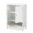 JAELA WHITE FINISHED WOOD 2-DOOR BATHROOM STORAGE CABINET - Medieval Replicas