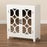 GARCELLE MODERN  WHITE FINISHED WOOD AND MIRRORED GLASS 2-DOOR SIDEBOARD - Medieval Replicas