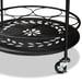 DALLAN MODERN BLACK METAL 2-TIER KITCHEN CART - Medieval Replicas