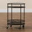 DALLAN MODERN BLACK METAL 2-TIER KITCHEN CART - Medieval Replicas