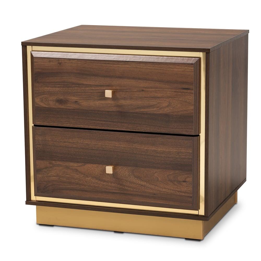 Baxton Studio Cormac Mid-Century Modern Transitional Walnut Brown Finished Wood - Medieval Replicas