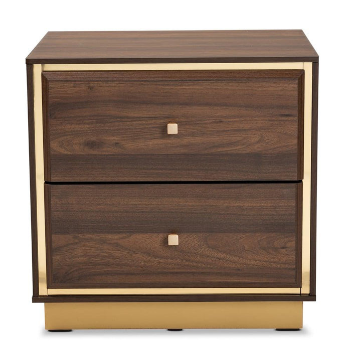 Baxton Studio Cormac Mid-Century Modern Transitional Walnut Brown Finished Wood - Medieval Replicas