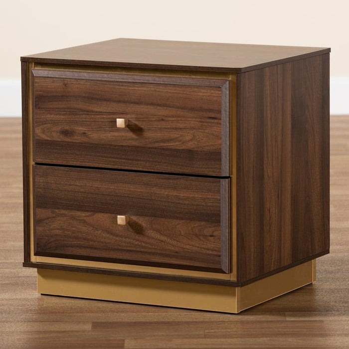 Baxton Studio Cormac Mid-Century Modern Transitional Walnut Brown Finished Wood - Medieval Replicas