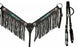 Showman ® Black and turquoise nylon single-ear headstall and breast collar set - Medieval Replicas