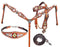 Showman ®  Multi Colored beaded browband headstall and breast collar 4 piece set - Medieval Replicas