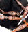 Showman ®  Multi Colored beaded browband headstall and breast collar 4 piece set - Medieval Replicas