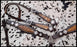 Showman Cowhide inlay browband headstall and breast collar set with beads - Medieval Replicas