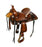 12"Double T Hard Seat Roper Style Horse Saddle With Aztec Design Tooling |riding saddle seat