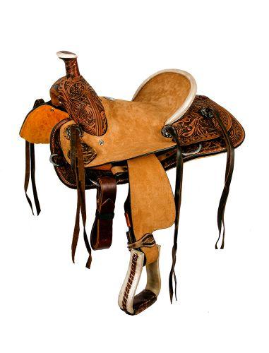 Double T  Pony Hard Seat Roper Style Saddle 10" - Medieval Replicas