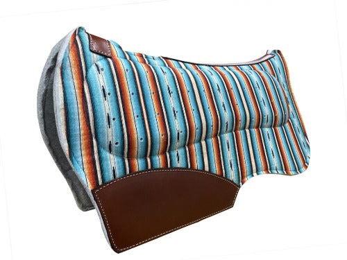 Showman Balanced Build Up Serape Print Contour Horse Saddle Pad 31" X 32"