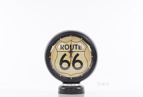 OMHBlack Gasoline 66 Gas Pump Clock - Medieval Replicas