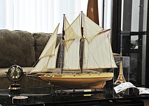 Bluenose II Fully Assembled Handcrated Wooden Boat Model 29" Long - Medieval Replicas