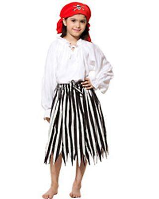 Girls Stripped Pirate Skirt Woman's Costume - Medieval Replicas