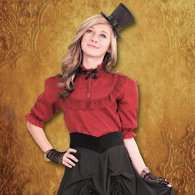 Victorian wine-colored Picadilly Blouse - Medieval Replicas