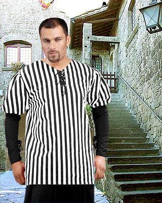 John Nutt Striped PIRATE SHIRT Men's Costume - Medieval Replicas