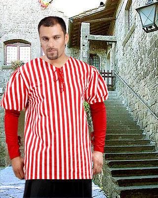 John Nutt Striped PIRATE SHIRT Men's Costume - Medieval Replicas