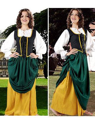 MEDIEVAL  DOUBLE-LAYER SKIRT Woman's Costume - Medieval Replicas