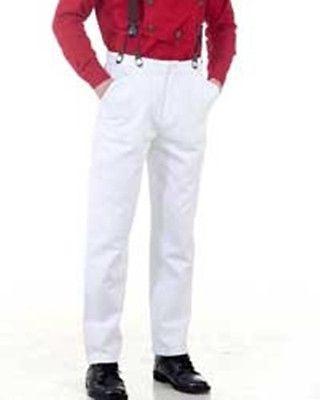 Steampunk Pants for Men Classic Pants-White Men's Costume - Medieval Replicas